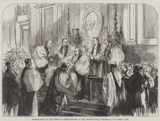 Consacrazione del Vescovo di Peterborough alla Cappella Reale, Whitehall, domenica scorsa